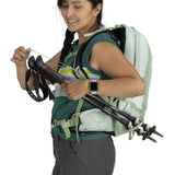 Osprey Tempest 11L Women's Lightweight Hiking Backpack - Small Daypack for Travel & Camping, Frosty Mint Green/Botanica