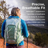 Osprey Tempest 11L Women's Lightweight Hiking Backpack - Small Daypack for Travel & Camping, Frosty Mint Green/Botanica