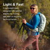 Osprey Tempest 11L Women's Lightweight Hiking Backpack - Small Daypack for Travel & Camping, Frosty Mint Green/Botanica