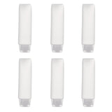 OTO 6 Pack Travel Size Plastic Squeeze Bottles for Liquids, 30ml/1 Fl. Oz TSA Approved Makeup Toiletry Cosmetic Containers