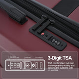 ottsmn 3 Piece Luggage Set, ABS PC Expandable Suitcases with Wheels, Lightweight Hardshell Luggage Sets Carry on Luggage with TSA Lock Red (20in 24in 28in)
