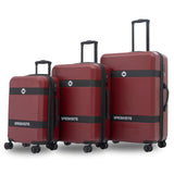 ottsmn 3 Piece Luggage Set, ABS PC Expandable Suitcases with Wheels, Lightweight Hardshell Luggage Sets Carry on Luggage with TSA Lock Red (20in 24in 28in)