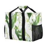 OTVEE Fresh Lily Bloom Pattern Beach Tote Pool Bags for Women Ladies Large Waterproof Gym Tote Carry On Bag for Weekender Swim Gym Shopping Travel Daily Bag