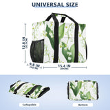 OTVEE Fresh Lily Bloom Pattern Beach Tote Pool Bags for Women Ladies Large Waterproof Gym Tote Carry On Bag for Weekender Swim Gym Shopping Travel Daily Bag