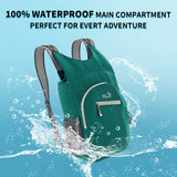 Outlander 100% Waterproof Hiking Backpack Lightweight Packable Travel Daypack(Teal) 25L
