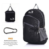 Outlander Packable Handy Lightweight Travel Hiking Backpack Daypack - Black - L