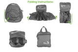 Outlander Packable Handy Lightweight Travel Hiking Backpack Daypack - Black - L