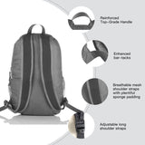 Outlander Packable Handy Lightweight Travel Hiking Backpack Daypack, Grey