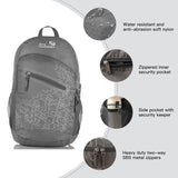 Outlander Packable Handy Lightweight Travel Hiking Backpack Daypack, Grey