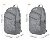Outlander Packable Handy Lightweight Travel Hiking Backpack Daypack, Grey