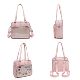 Oxford Ita Bag Crossbody Shoulder Bag Satchel Messenger Backpack Multi - Purpose Pins Display