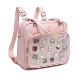 Oxford Ita Bag Crossbody Shoulder Bag Satchel Messenger Backpack Multi - Purpose Pins Display