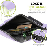 OZCHIN Smell Proof Bag with Combination Lock 10 X 7 inchs Locking Bag PU Leather Waterproof Lockable Case Great Gift Ideal