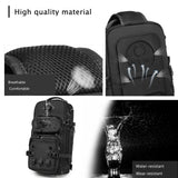 OZUKO Tactical Backpack Chest Sling Bags for Men, Waterproof Crossbody Shoulder Daypack for Outdoor Walking Hiking Trekking (Dark gray)