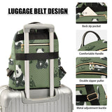 PaChyLuu Lovely Panda Mini Backpack for Women Travel Fashion Quilted Backpack Purse, 14 L