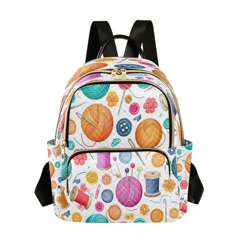 PaChyLuu Wool Yarn Mini Backpack for Women Travel Fashion Quilted Backpack Purse, 8.5 L