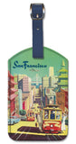 Pacifica Island Art Leatherette Luggage Baggage Tag - San Francisco by Klein