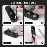 pack all 110 Lbs Luggage Scale, Digital Handheld Baggage Scale, Travel Suitcase Weight Scale with LCD Display, Battery Included, Black