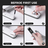 pack all 110 Lbs Luggage Scale, Digital Handheld Luggage Scale, Travel Weight Scale for Luggage with Backlit LCD Display, Battery Included (Grey)