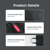 pack all Shoe Bag for Travel, Water - Resistant Shoe Pouch for Gym, Odor - Resistant Soccer Cleats Bag for Sport (Black, 1 - Pack)