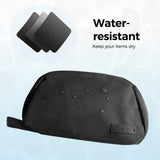pack all Travel Toiletry Bag for Men, Hanging Dopp Kit, Water - Resistant Shaving Bag for Toiletries, Accessories (Dark Grey)