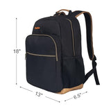 Packino 24L Travel Laptop Backpack, Business Anti Theft Slim Sturdy Large Laptops Backpack, Water Resistant College Computer Bag Gift for Men & Women Fits 17 Inch Notebook, Black