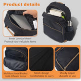 Packino 24L Travel Laptop Backpack, Business Anti Theft Slim Sturdy Large Laptops Backpack, Water Resistant College Computer Bag Gift for Men & Women Fits 17 Inch Notebook, Black