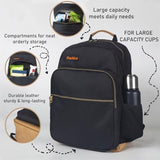Packino 24L Travel Laptop Backpack, Business Anti Theft Slim Sturdy Large Laptops Backpack, Water Resistant College Computer Bag Gift for Men & Women Fits 17 Inch Notebook, Black
