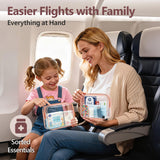 PACKISM TSA Approved Toiletry Bag - Clear Makeup Bag 3 Pack Medium, Quart Size Bag for 3 - 1 - 1 Liquids with Metal Smooth Zipper, Travel Makeup Bag for Women Men, Airport Airline Compliant Bag, Rose Pink