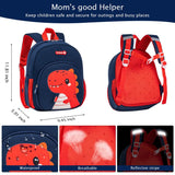Padgene Toddler Backpacks Kids Preschool Backpack Waterproof Neoprene Animal Schoolbag Lunch backpack 3D Cartoon Mini Travel Bag for Boys Girls Ages 3 - 5