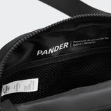 Pander Belt Bag Large 2L, Nylon Fanny Pack Purse for Women and Men with Adjustable Strap, Black Onyx