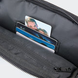 Pander Everywhere Belt Bag for Women, 5 Zipper Pockets Nylon Crossbody Fanny Pack Purse (Black)