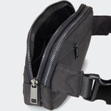 Pander Everywhere Belt Bag for Women, 5 Zipper Pockets Nylon Crossbody Fanny Pack Purse (Black)