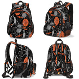 Pardick Basketball Slam Duck School Backpacks for Girls Boys Teens Students - Stylish College Schoolbag Book Bag - Water Resistant Travel Backpacks for Women Men