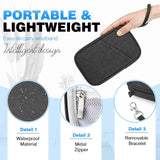 Passport Holder Family RFID Travel Document Organizer for Women Waterproof Passport Wallet Men Portable Case for Cards, Boarding Pass, ID, Money, Tickets with Zipper