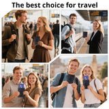 Passport Holder for Travel Essentials,RFID Blocking Passport Cover Wallet Card Case for Women and Men (Black)