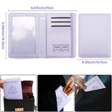 Passport Holder for Travel, Leather Passport Cover Wallet Case RFID Blocking Passport Book Holders for Travel Women Men Family Travels Must Haves Essentials, Purple