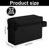 Paterr 32 Pcs Travel Toiletry Bag for Men Women Large Water Resistant Shaving Bag Hanging Cosmetic Bag Makeup Travel Pouch Foldable Toiletry Organizer with Divider Handle for Toiletries Accessories