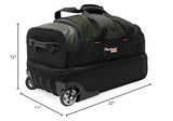 Pathfinder Gear 22 Inch Rolling Drop Bottom Duffel, Olive, One Size