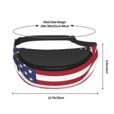 Patriotic flag of USA Speck Fanny Pack for Women Men, Fashion Waist Bag Crossbody Bag with Adjustable Strap