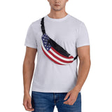 Patriotic flag of USA Speck Fanny Pack for Women Men, Fashion Waist Bag Crossbody Bag with Adjustable Strap
