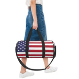 Patriotic flag of USA Speck Foldable Travel Duffel Bag Large Packable Travel Bag for Men Women