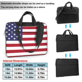 Patriotic flag of USA Speck Laptop Bag, Durable Laptop Sleeve Case with Shoulder Straps & Handle 14 inch