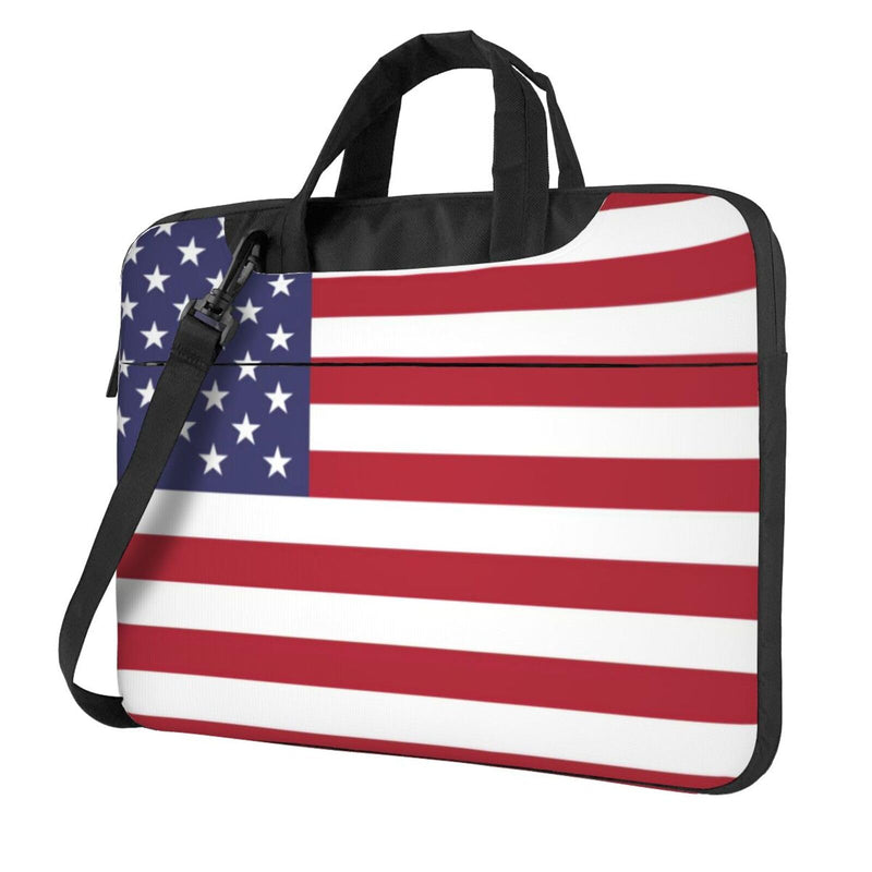 Patriotic flag of USA Speck Laptop Bag, Durable Laptop Sleeve Case with Shoulder Straps & Handle 15.6 inch