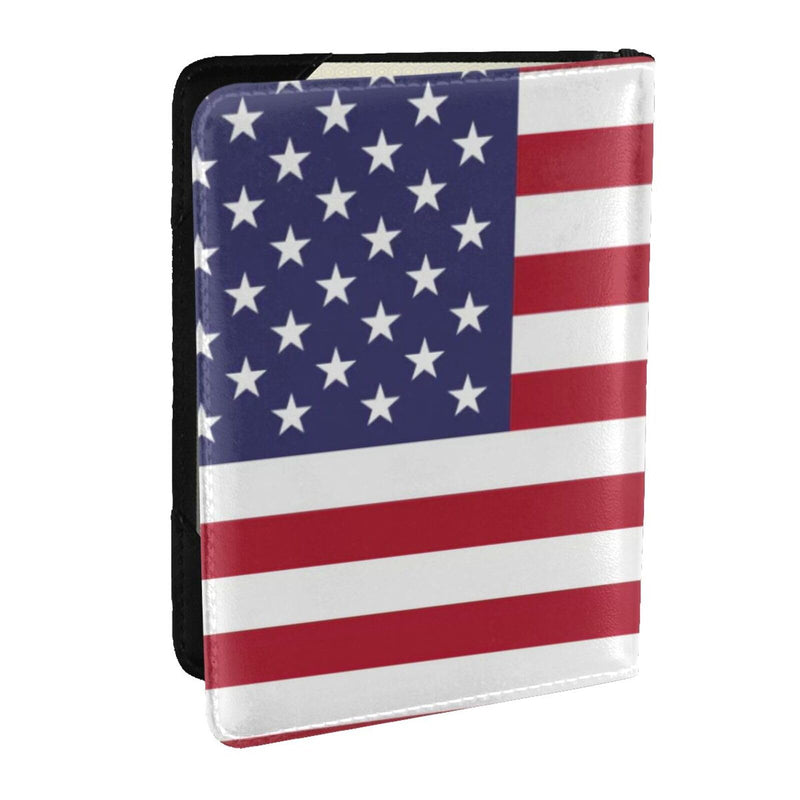Patriotic flag of USA Speck Passport Holder Cover Wallet Leather Card Case Travel Accessories for Women Men