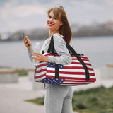 Patriotic flag of USA Speck Travel Duffle Bag, Lightweight Hospital Bag for Women, Large Sport Gym Bag for Men