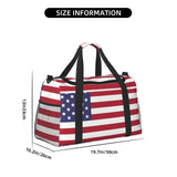 Patriotic flag of USA Speck Travel Duffle Bag, Lightweight Hospital Bag for Women, Large Sport Gym Bag for Men