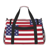 Patriotic flag of USA Speck Travel Duffle Bag, Lightweight Hospital Bag for Women, Large Sport Gym Bag for Men