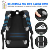 Paude Laptop Backpack,School Backpack Large Bookbag with USB for High School College Students Office Business,Waterproof