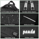 Paude Laptop Backpack,School Backpack Large Bookbag with USB for High School College Students Office Business,Waterproof